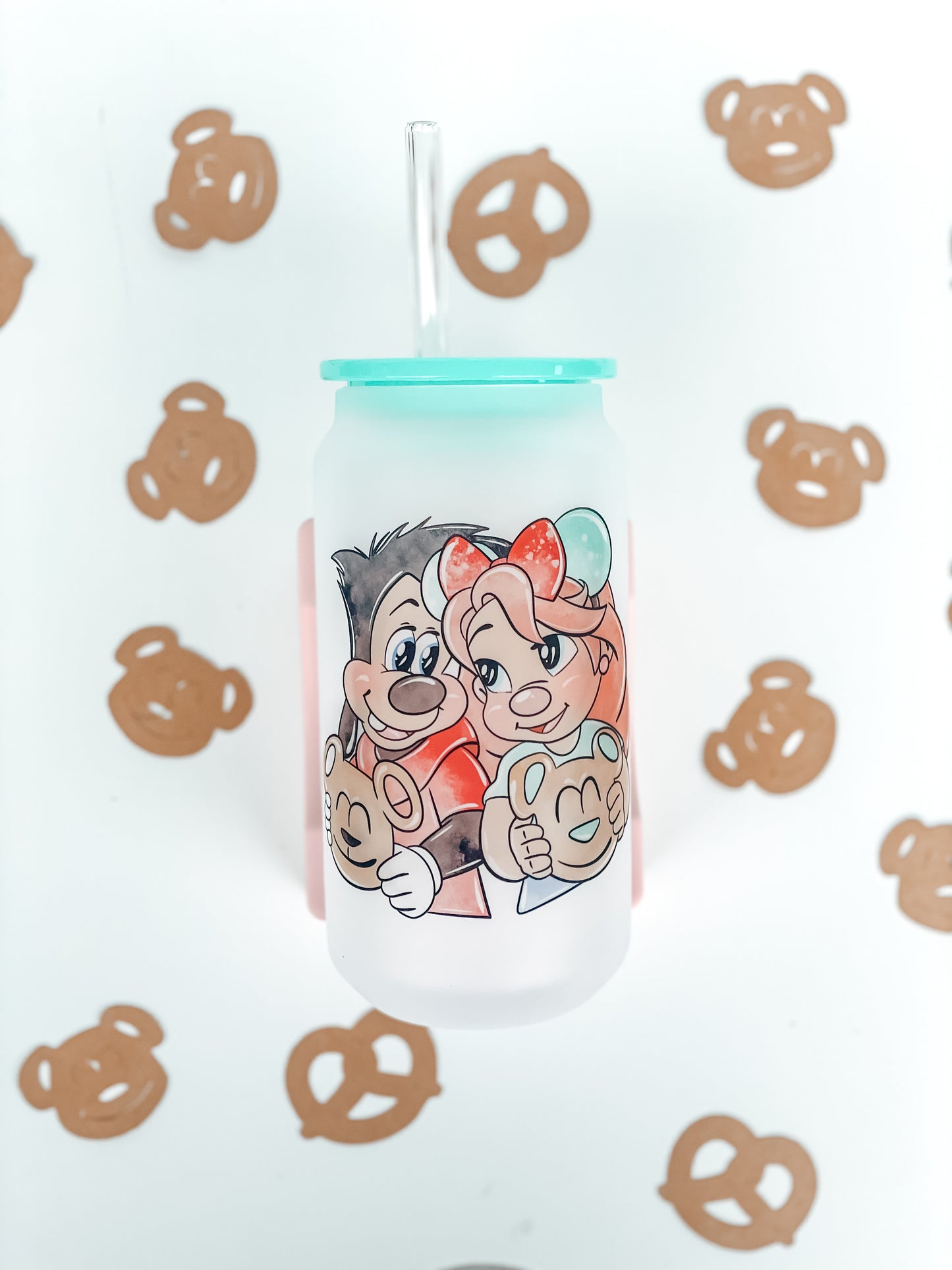 Vaso de vidrio esmerilado M&R