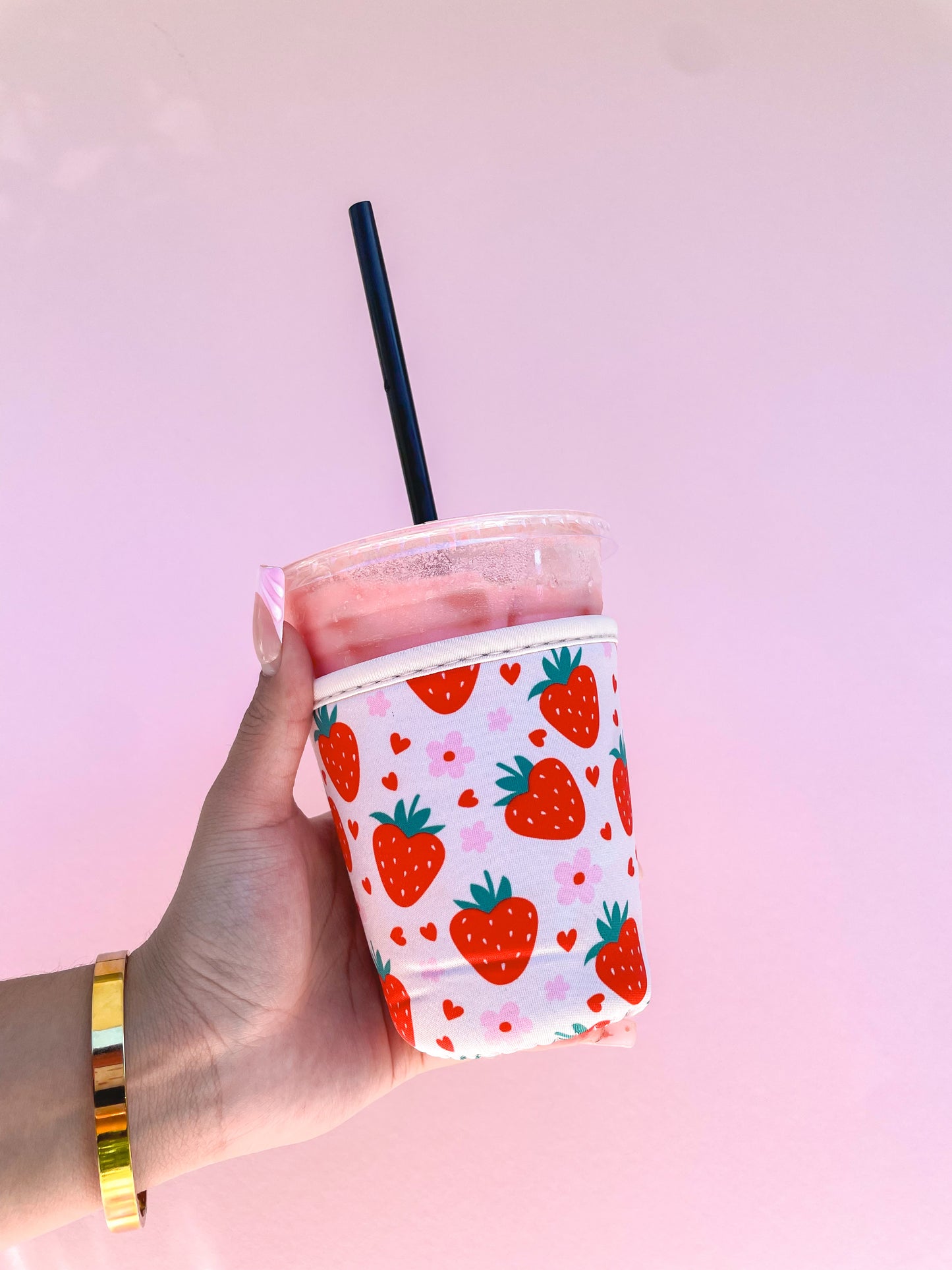 Strawberry Dreams Cup Sleeve