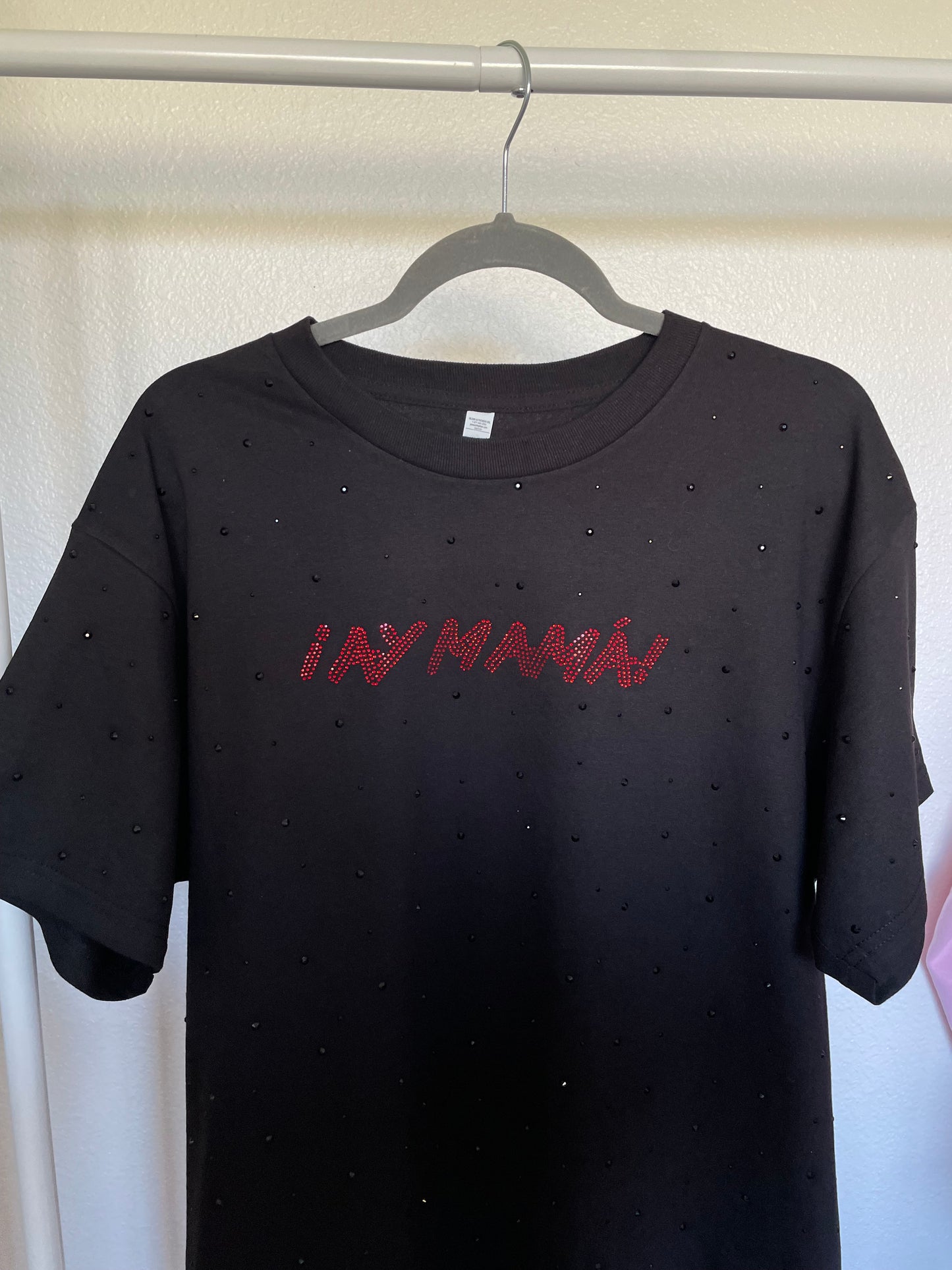 Ay Mama TDP Rhinestone T Shirt