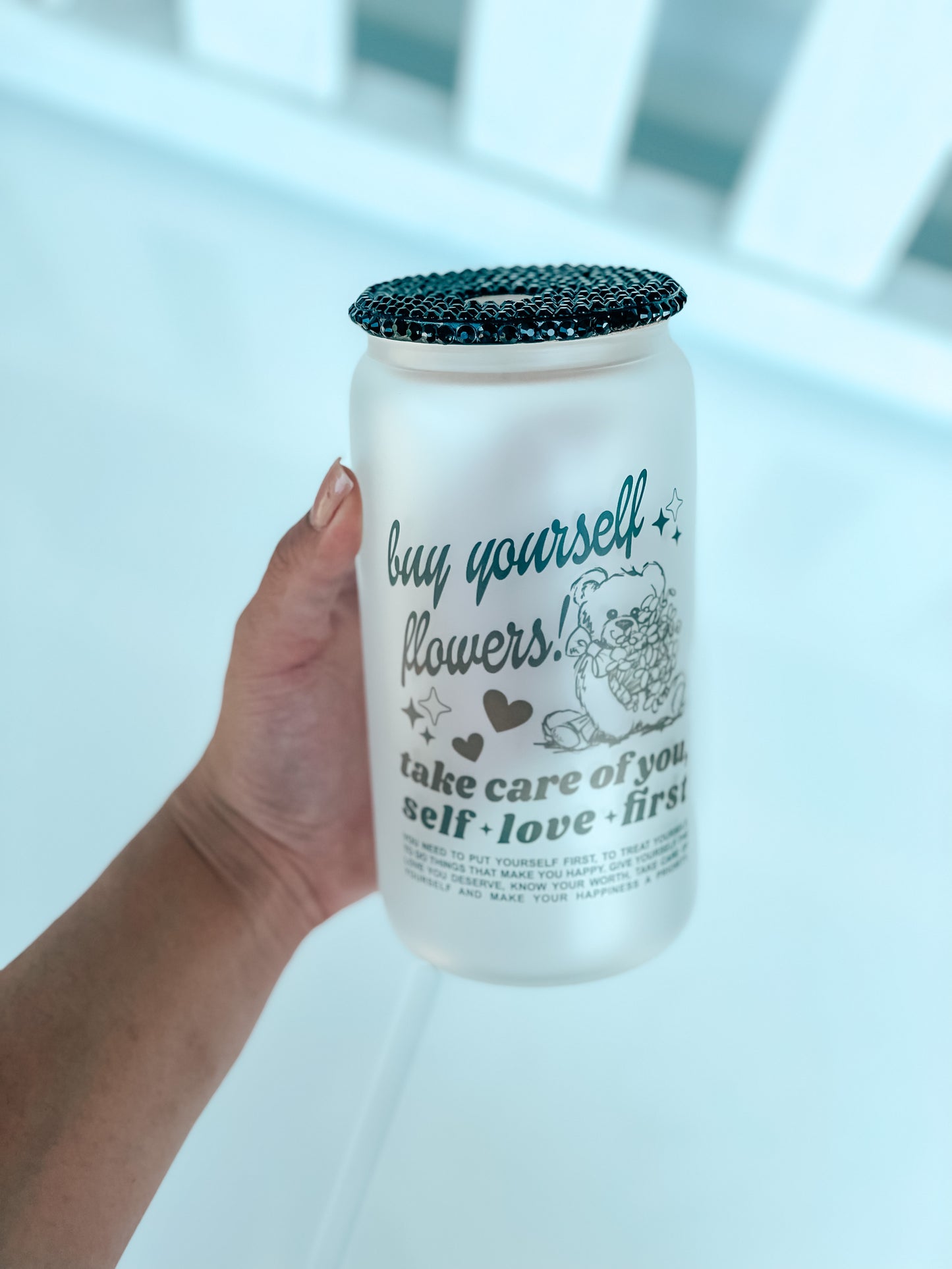Amor propio, primer vaso de cristal