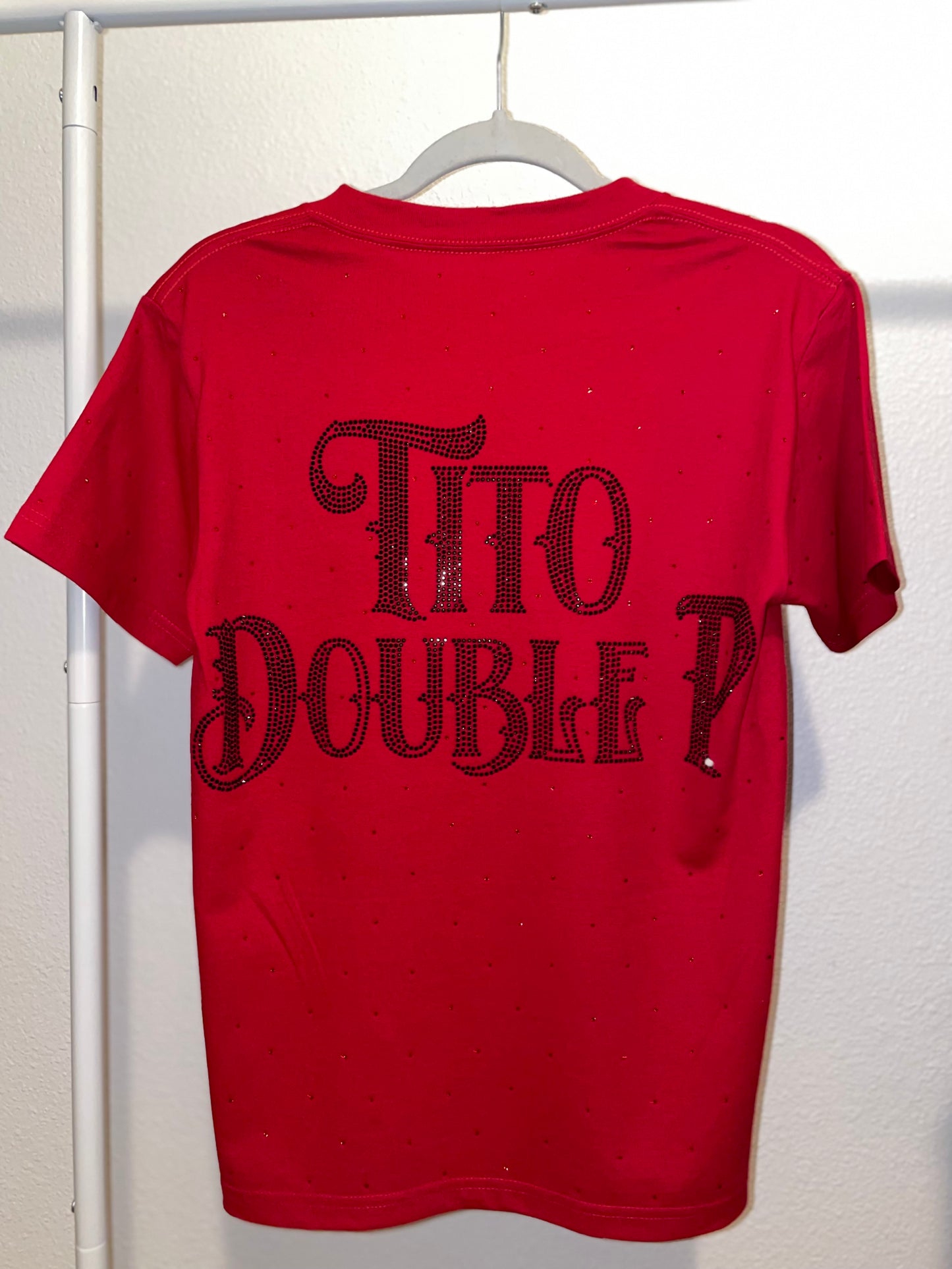 Red TDP Rhinestone T Shirt