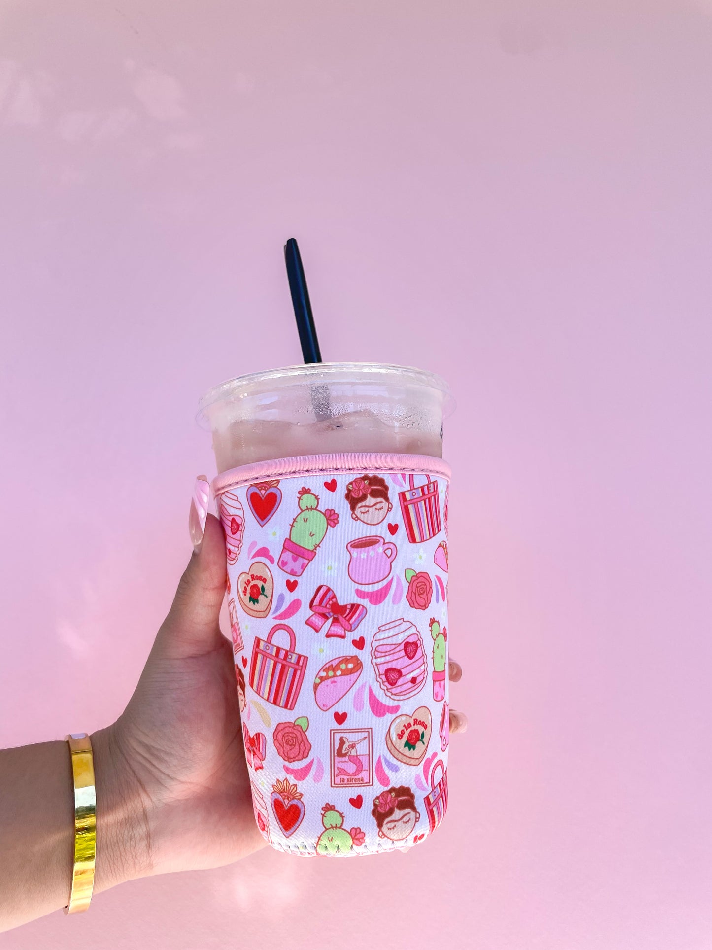 Girly Cositas & Snacks Cup Sleeve