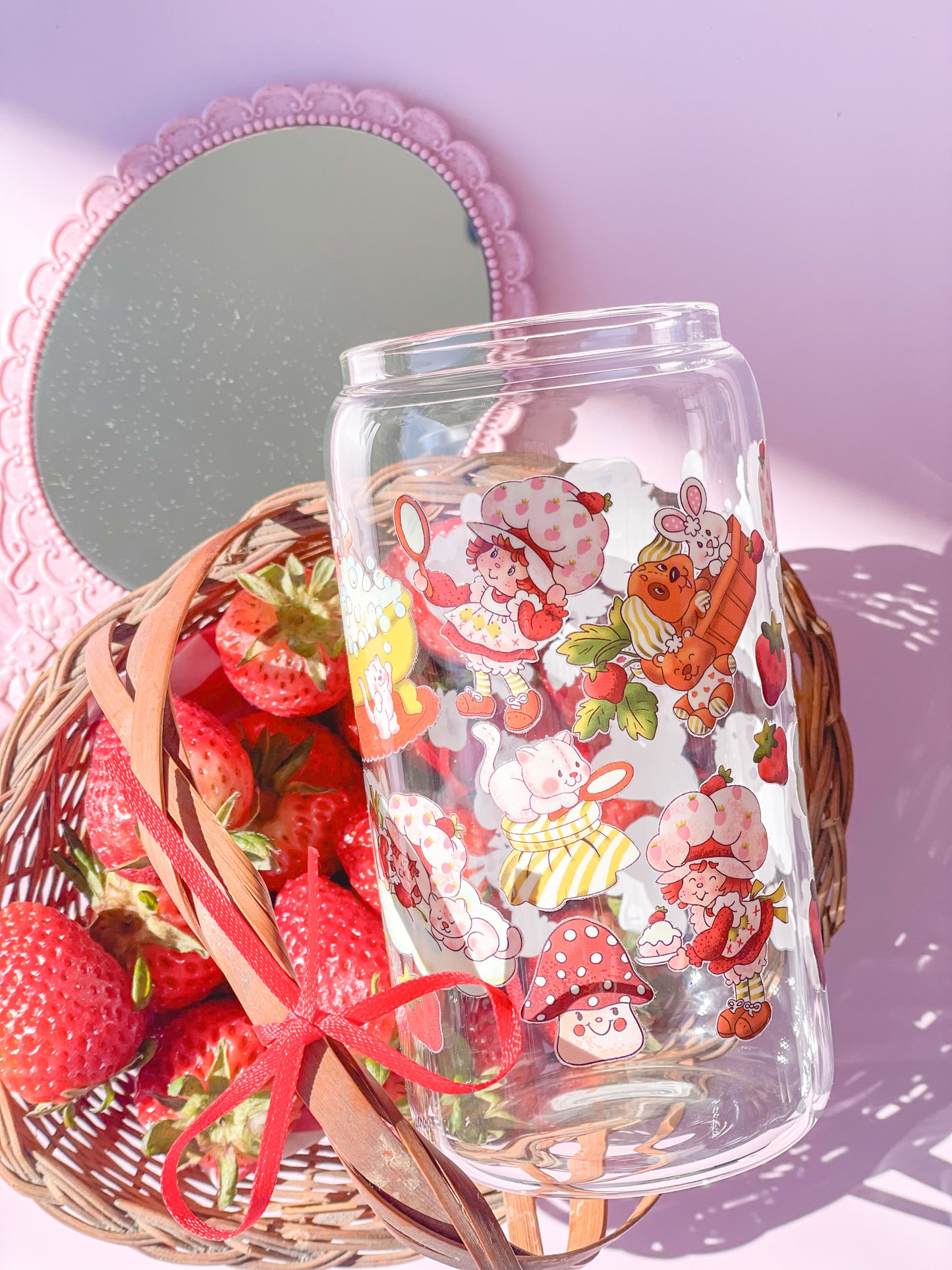 Strawberry SC Glass Cup