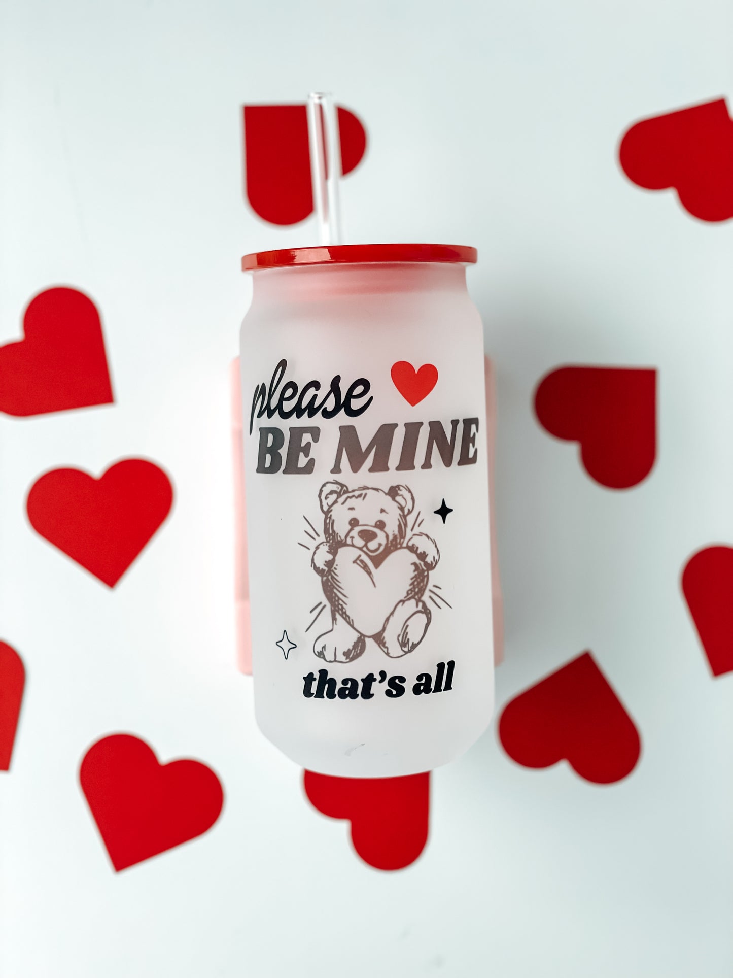 Taza de cristal con forma de oso Be Mine