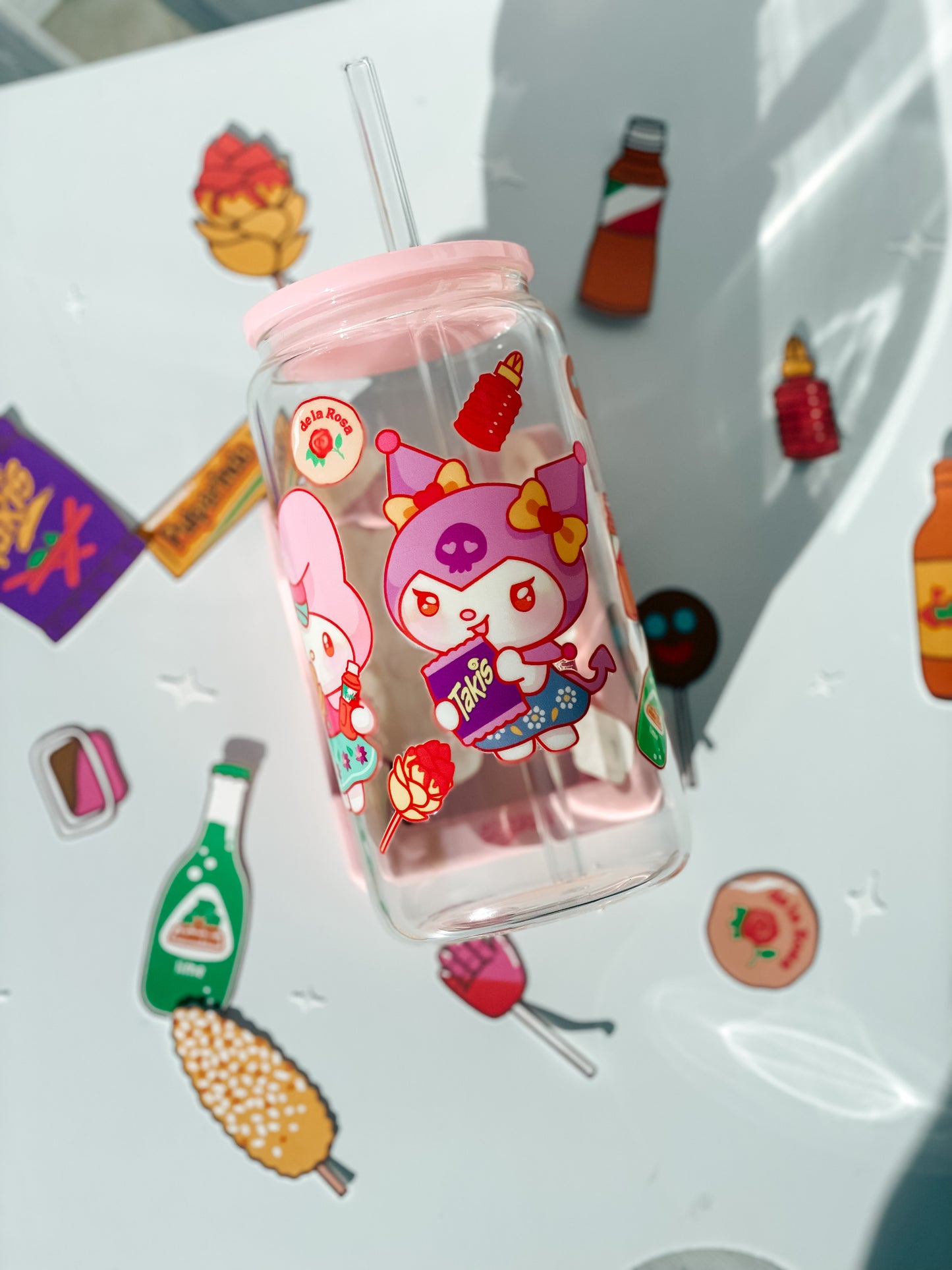 HK Mexican Snacks Glass Cup