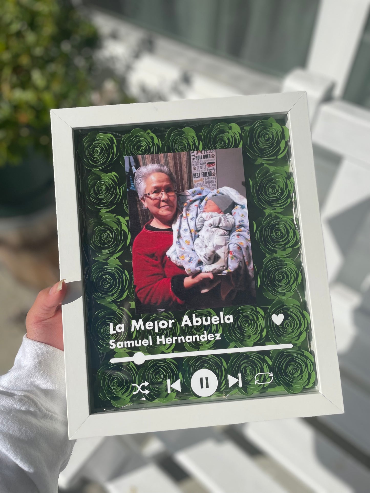 Olive Green Shadow Box