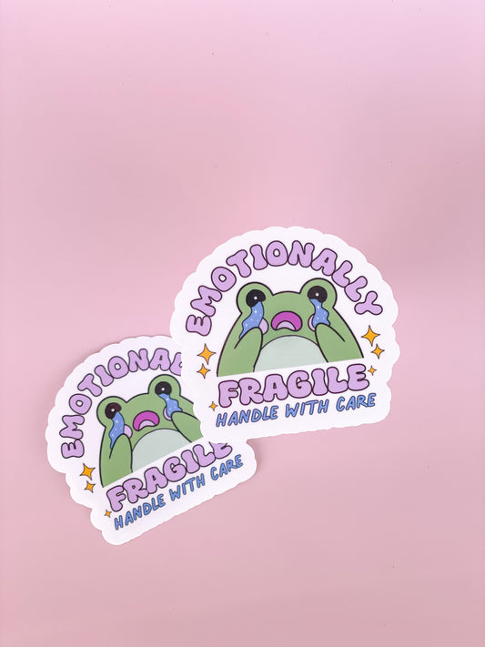 Pegatina Emocionalmente frágil