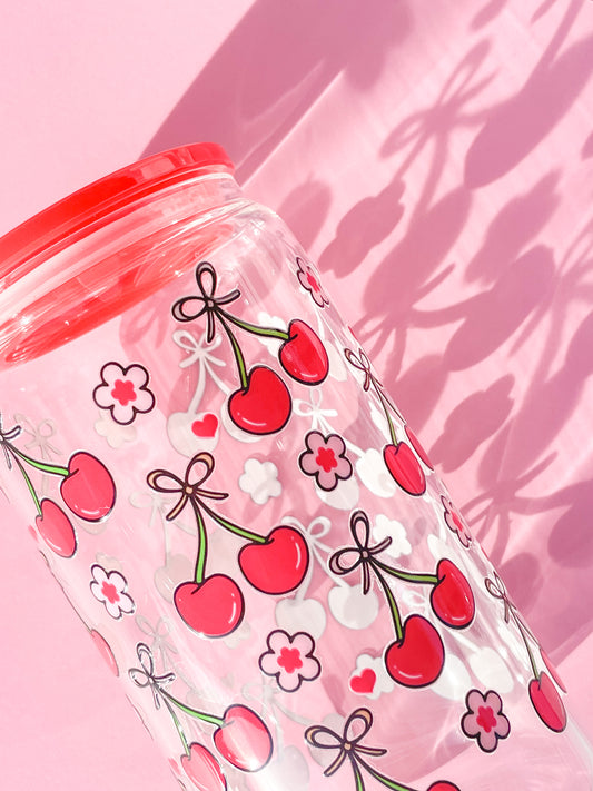 Cherry Blossom Glass Cup