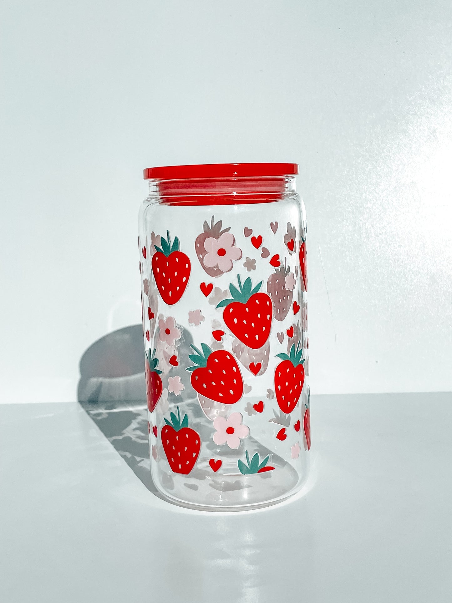 Strawberry Dreams Glass Cup