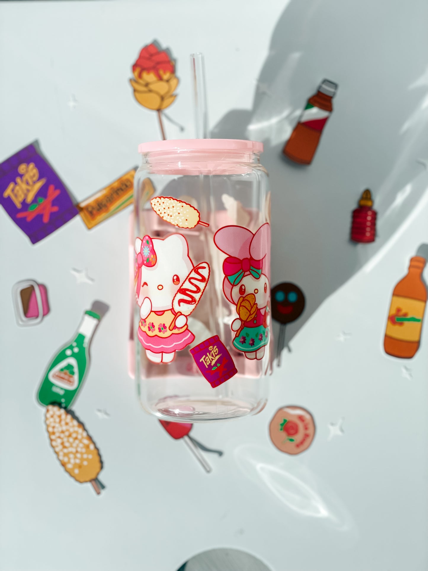 HK Mexican Snacks Glass Cup