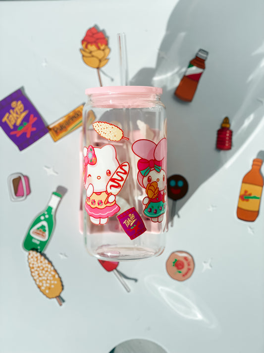 HK Mexican Snacks Glass Cup