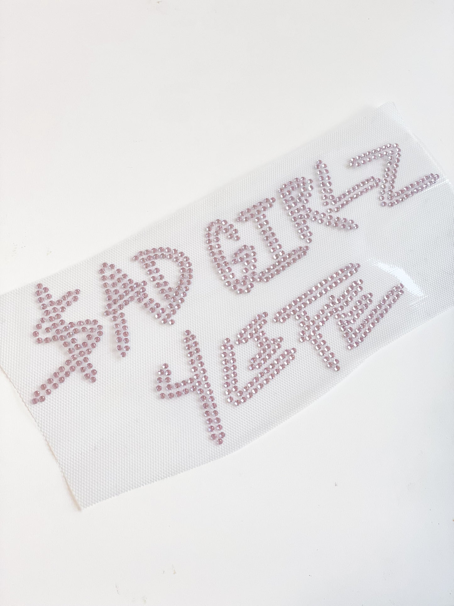 SadGirlz 10” Rhinestone Transfer