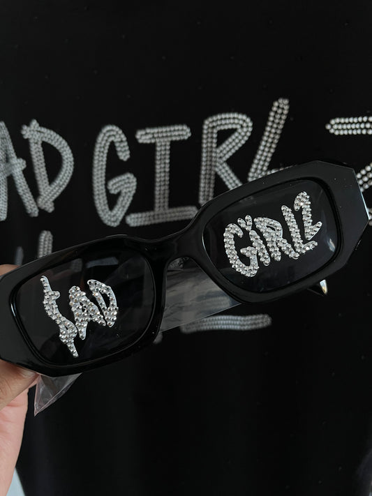 SadGirlz Rhinestone Sunglasses