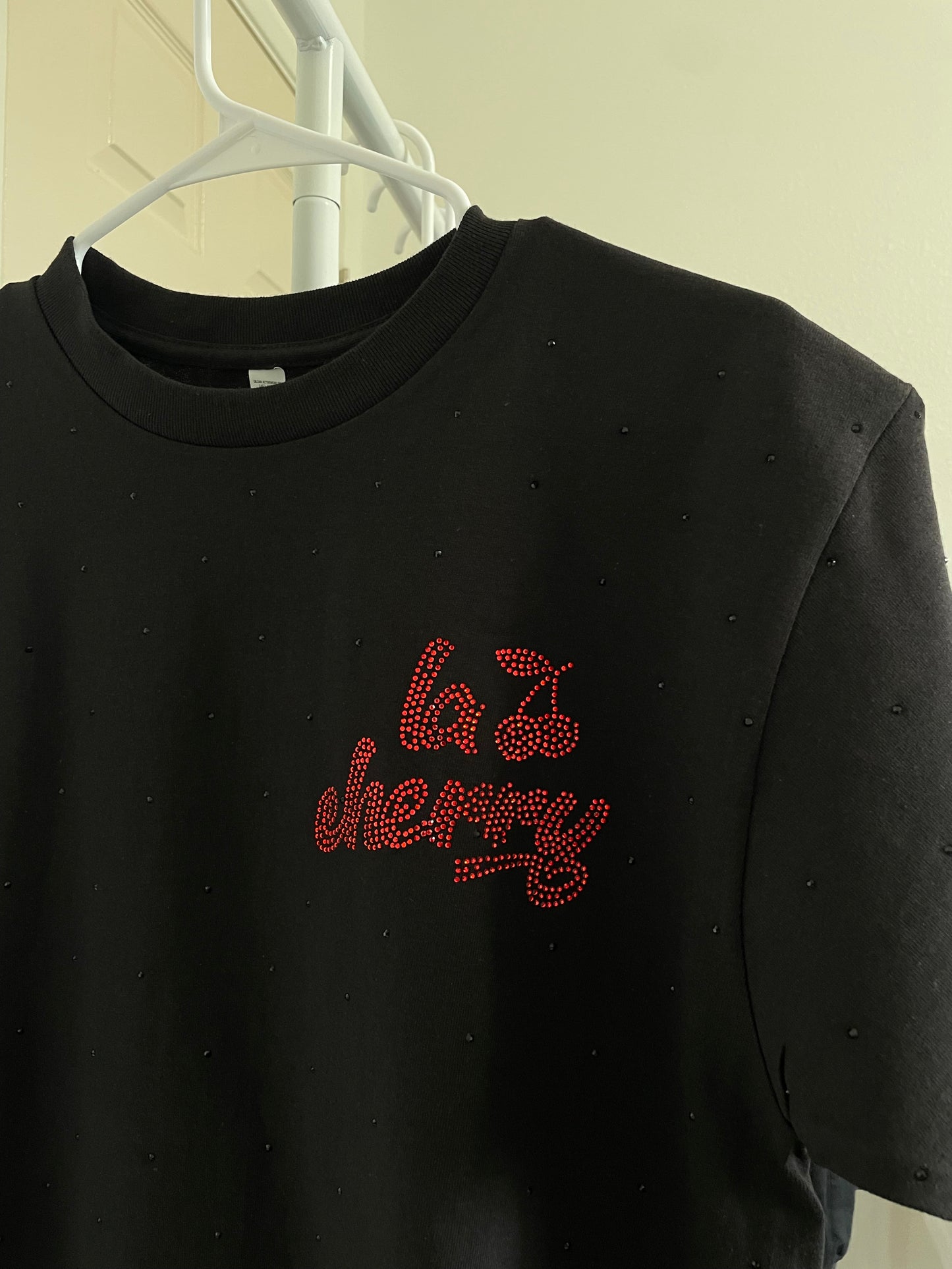 La Cherry Rhinestone Shirt