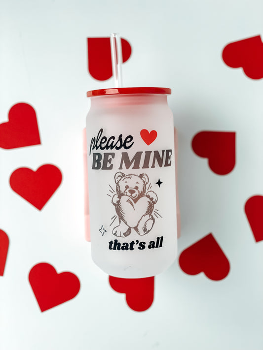 Taza de cristal con forma de oso Be Mine