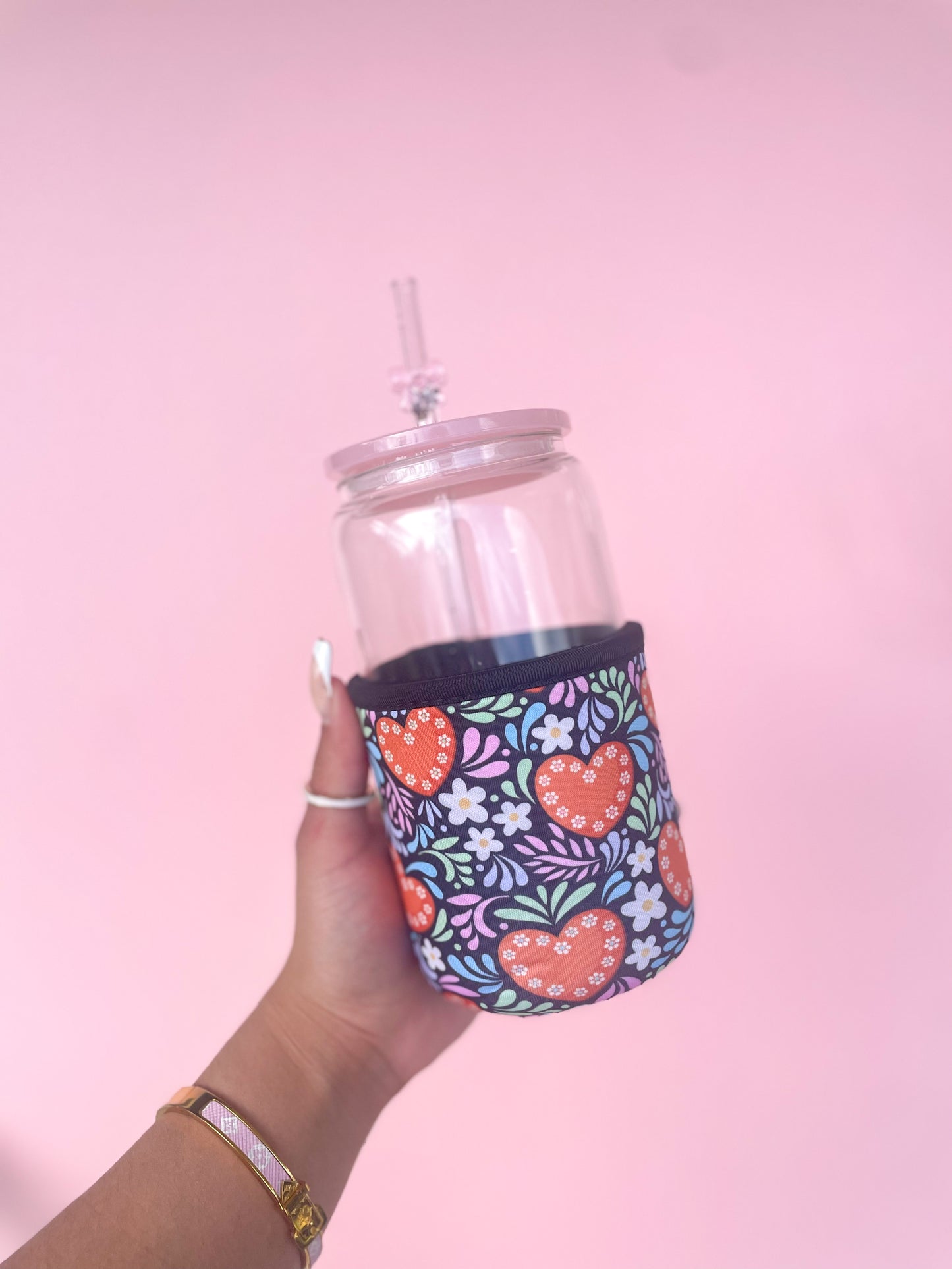 Talavera Corazones Cup Sleeve