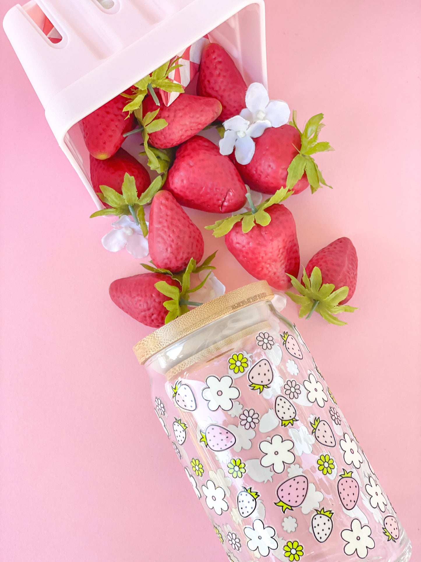 Strawberry Fields Glass Cup