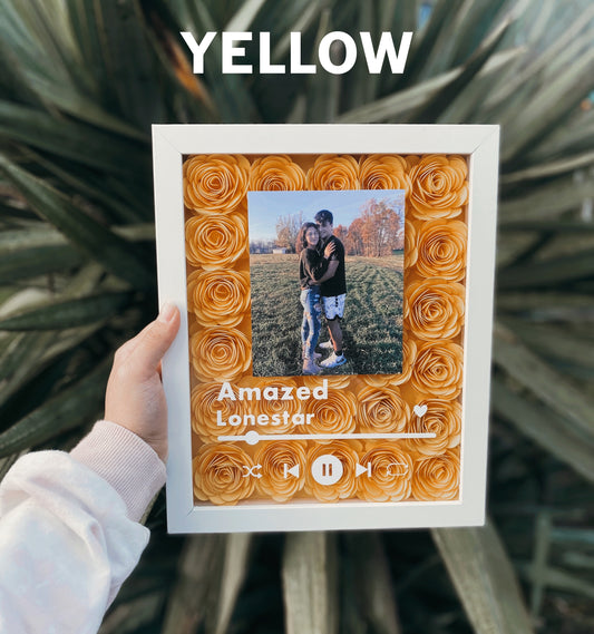 Yellow Rose Song Shadow Box
