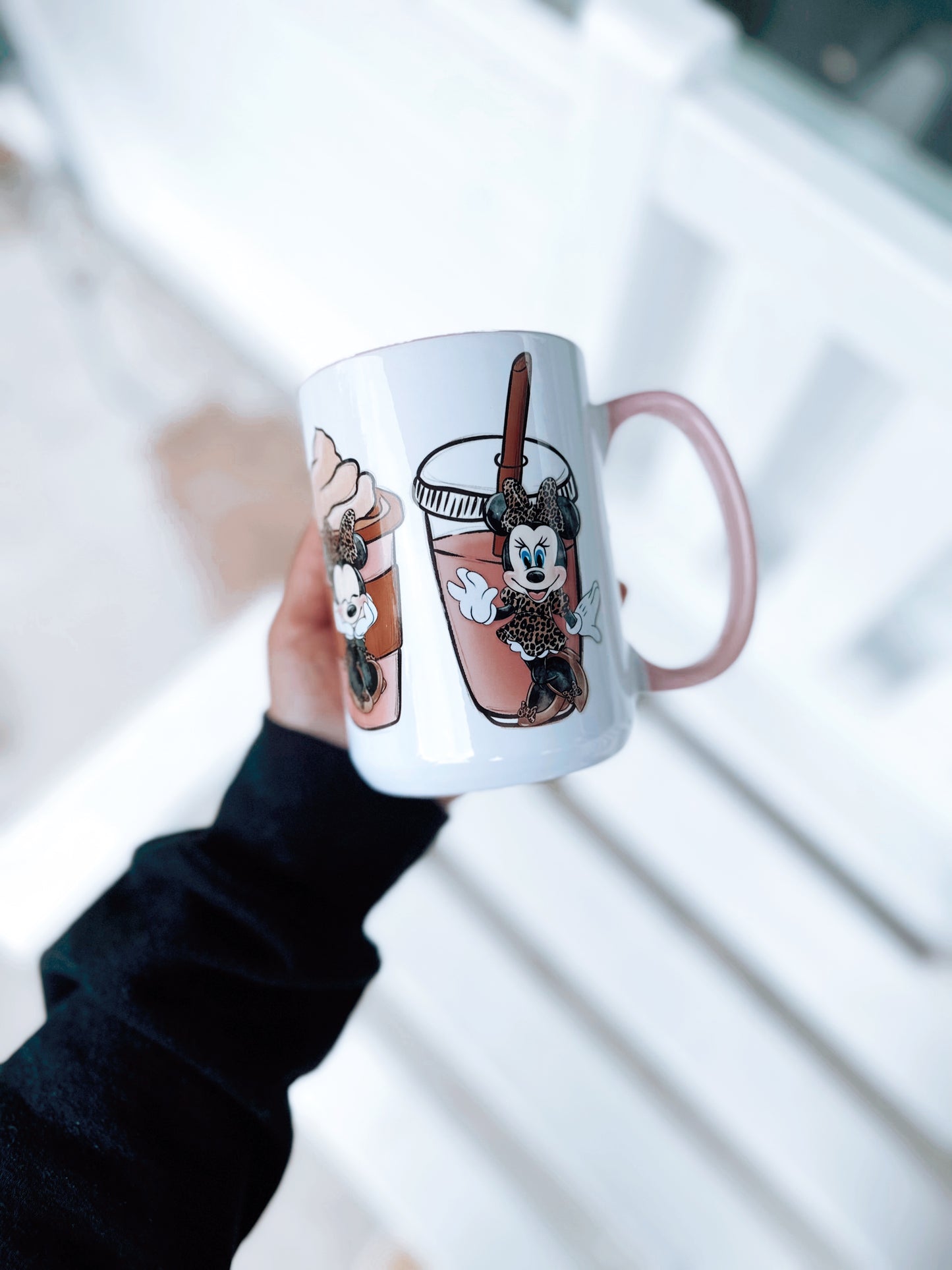 Taza para amantes del café con diseño de ratón