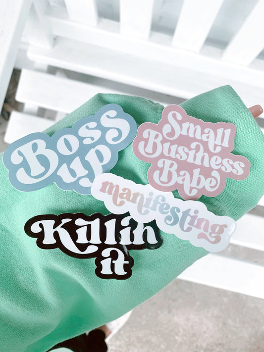 Paquete de pegatinas Boss Up